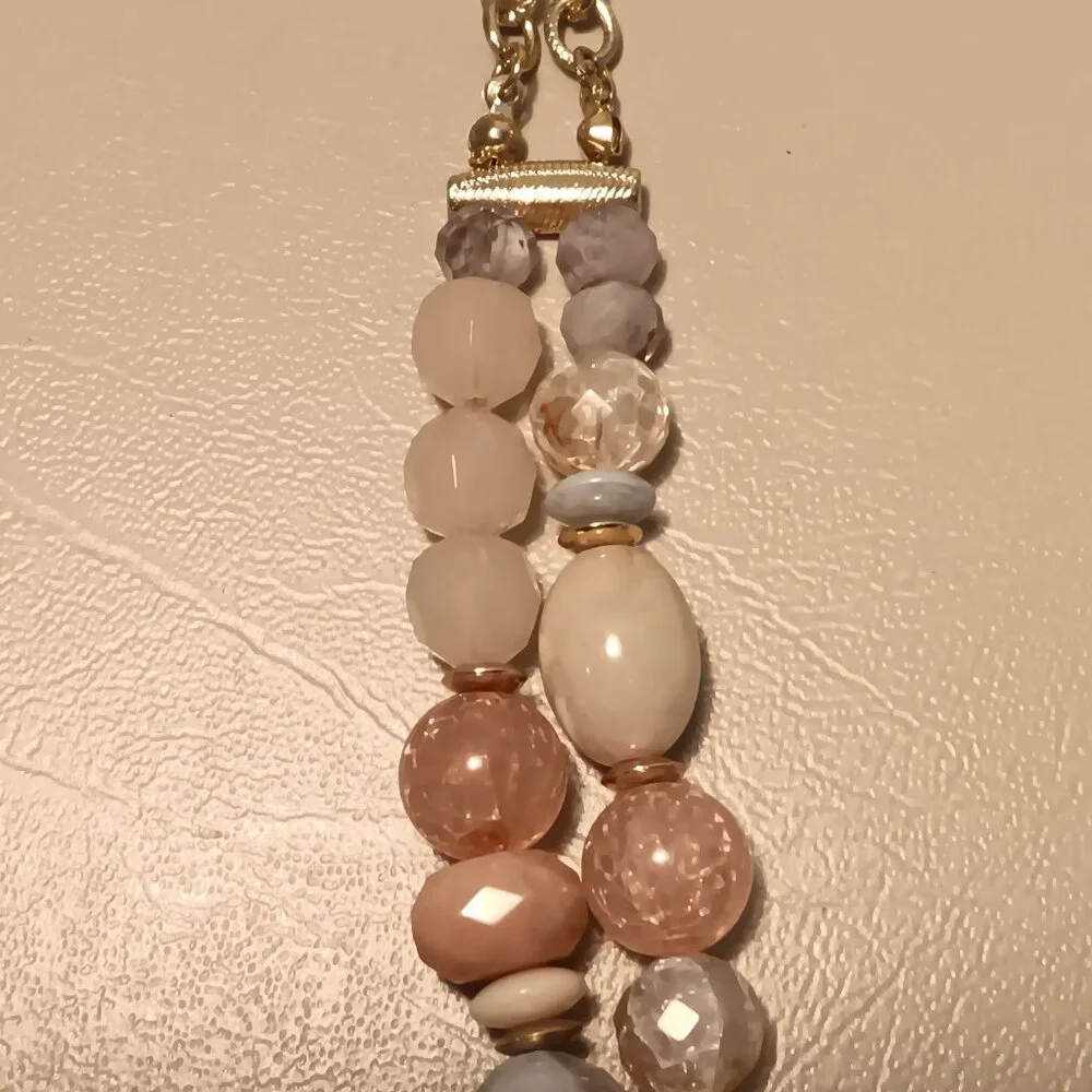 Ava Renee women's matching set multi-color multi-layer necklace & earrings - NWT
